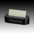 Genuine Black Marble Oval Business Card Holder